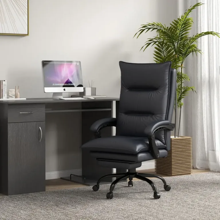 Ergonomisk Kontorsstol med Massage och Fotstöd