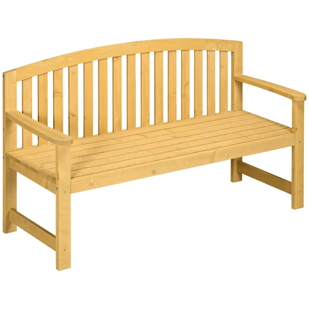 Trädgårdsbänk för 2 Personer med Ryggstöd 140 x 50 x 85 Cm