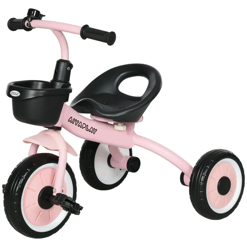 Trehjuling Barncykel Rosa av Metall och Plast för Barn 2-5