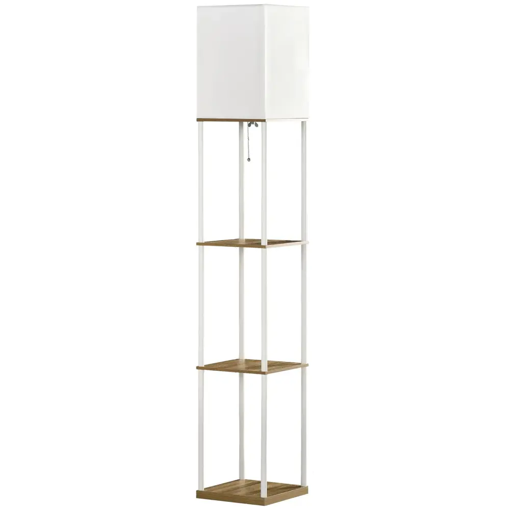 Golvlampa med Hyllor Takstrålkastare 26 x 26 x 159 Cm