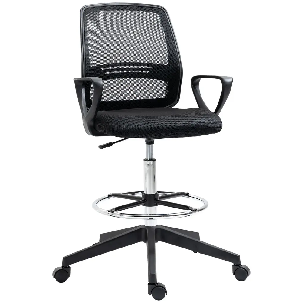 Ergonomisk Ståstol med Fotstöd 59,5 x 60 x 102,5-126 Cm