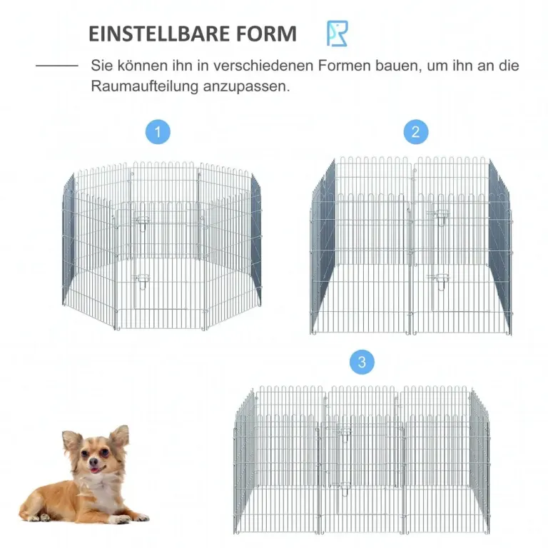 Valphage Hundhage Hopfällbar Rastgård 63 x 91 Cm