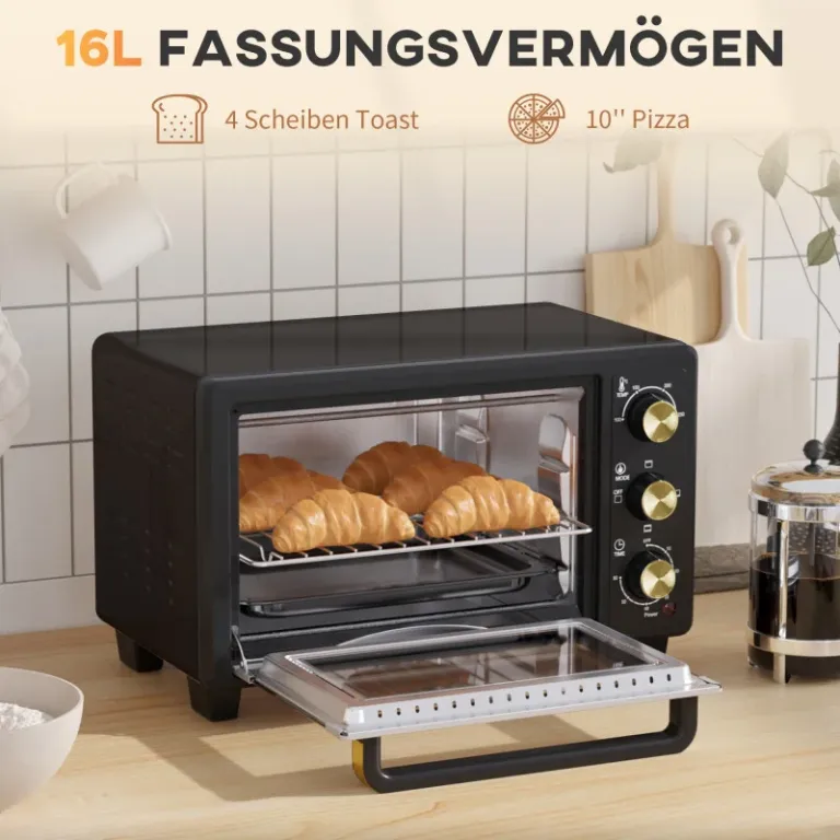 Miniugn Bordsugn med Grillgaller Svart av Rostfritt Stål Kompakt