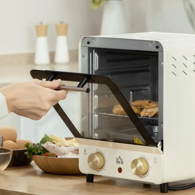 Minugn med Varmluft 15 l Kompakt Bordsugn med Timer Miniugn Pizzaugn