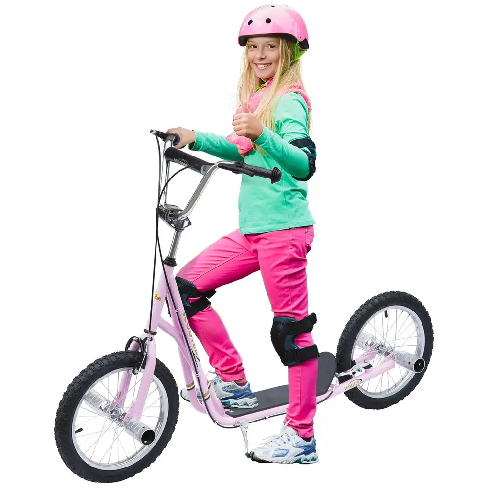 Sparkcykel med Luftdäck 16 Tum Skoter för Barn