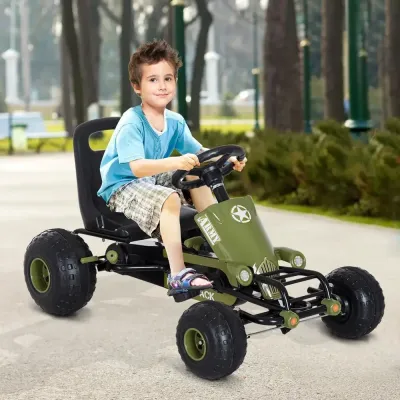 Sportig Gokart Trampbil med Handbroms 99 x 65 x 56 cm
