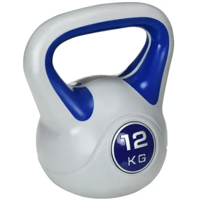Kettlebell med Brett Handtag 12 kg, Blå