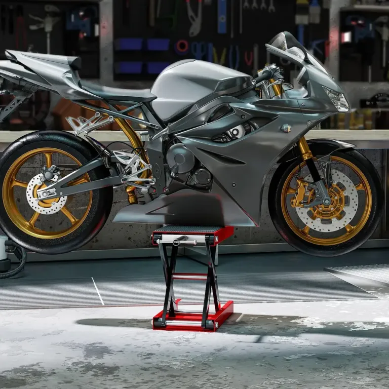 Motorcykellyft Metall för Verkstad och Garage med Höjd