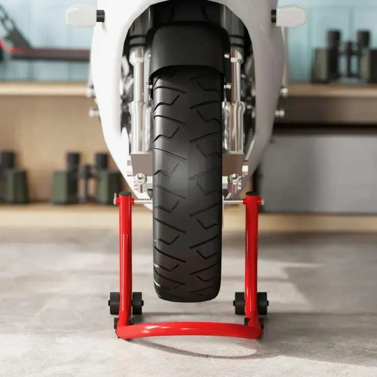 Monteringsstativ för Motorcykel Fram Max 544 kg, Rött