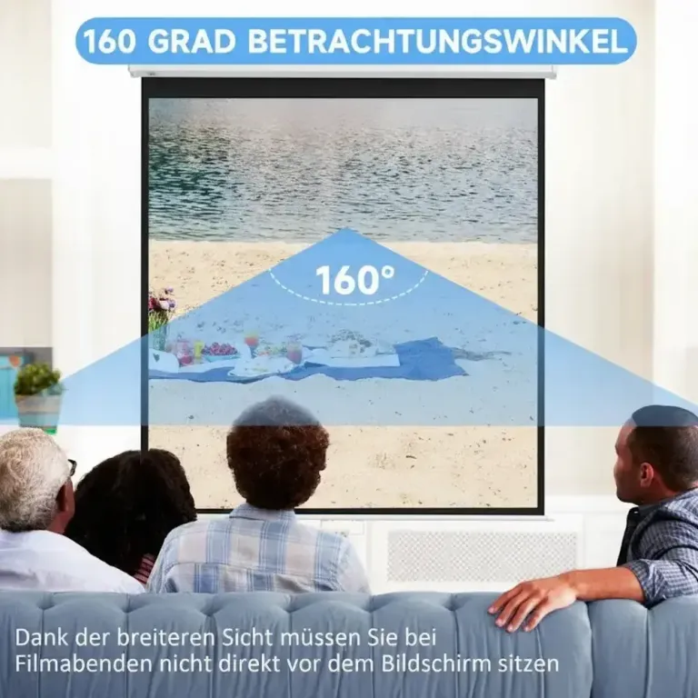 Motoriserad Projektorduk 16:9 84 Tum Fjärrkontroll Stöd Vägg