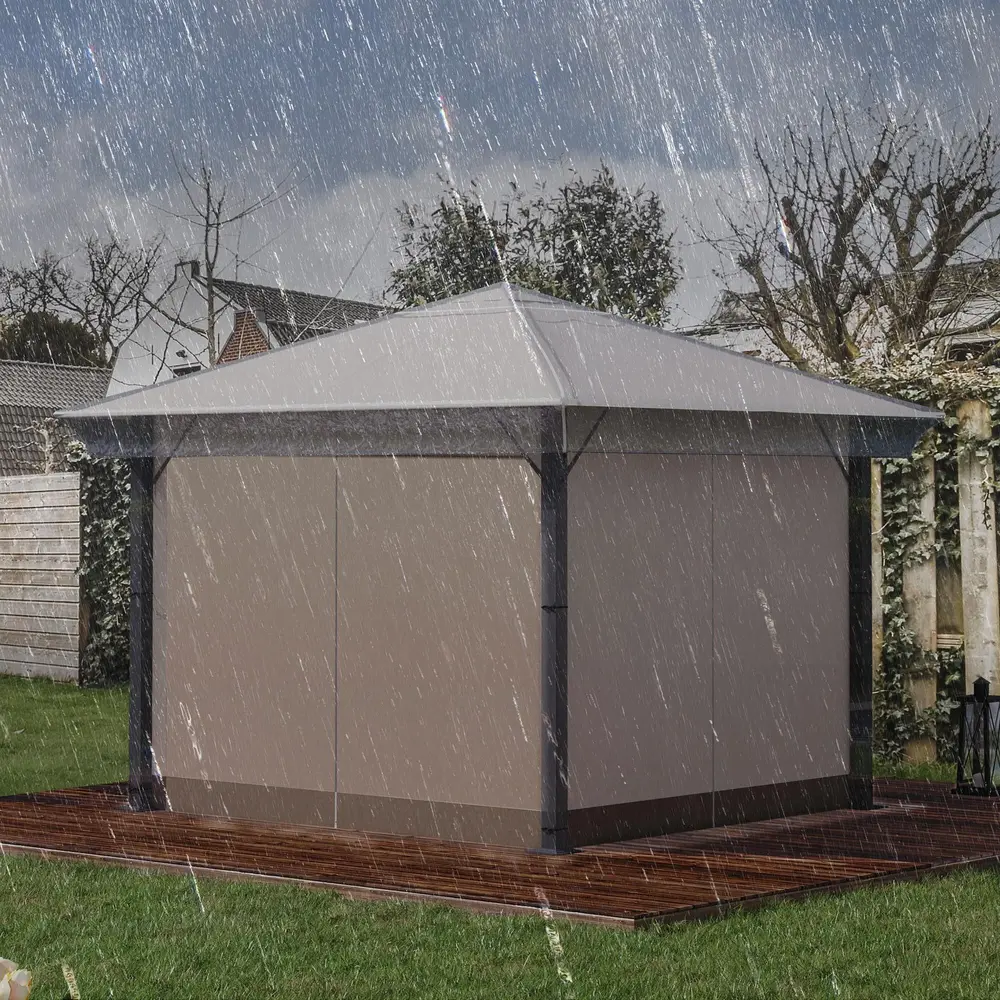 Ersättningstak Paviljongtak Skyddskåpa Transparent 3 x 3 M