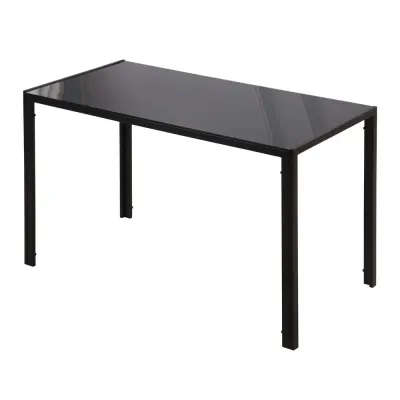 Matbord Svart av Härdat Glas 120 x 60 x 75 cm