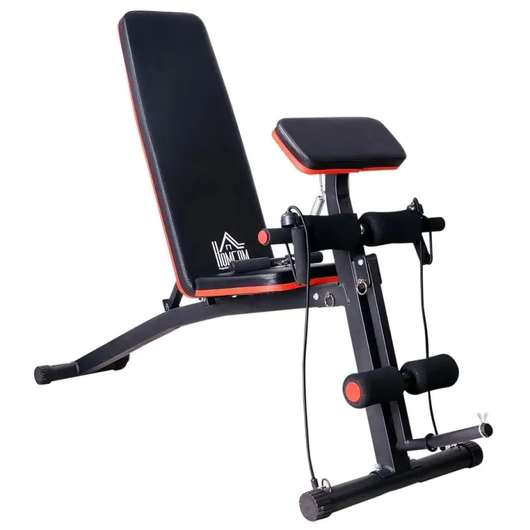 Multifunktionell Träningsbänk och Multigym, Svart