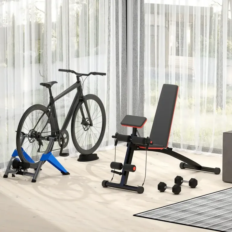 Multifunktionell Träningsbänk och Multigym, Svart