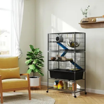 Husdjursbur 5 Nivåer Halkfria Ramper 88x48x150,5 cm