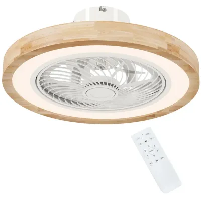 Takfläkt med Lampa och Fjärrkontroll Samt 6 Hastigheter