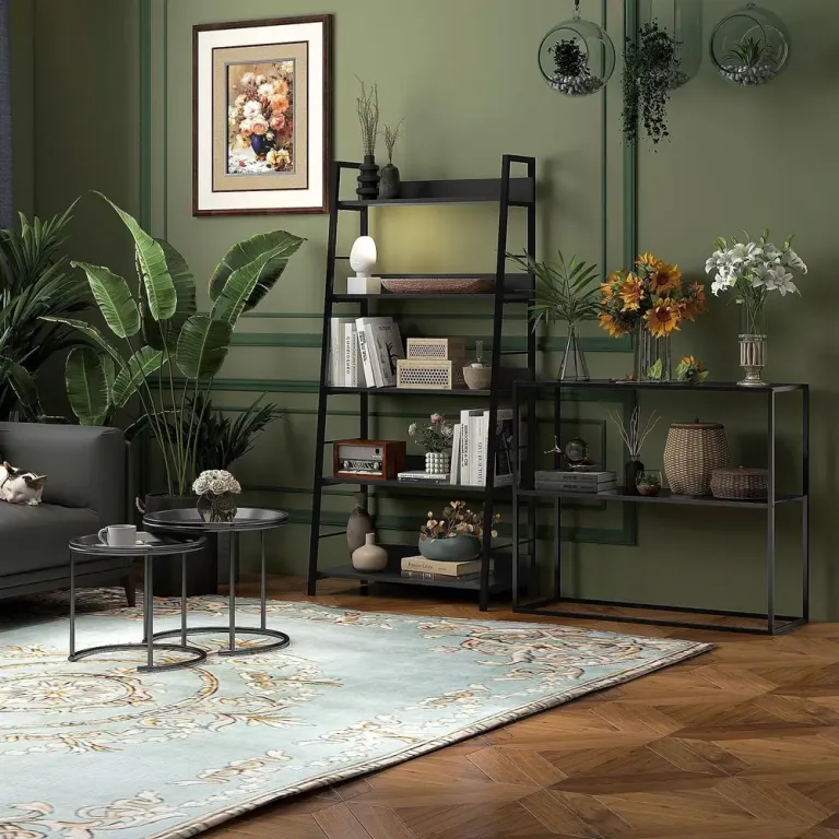 Konsolbord Hallbord Svart av Stål 2 90 x 30 x 75 cm