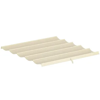 Pergolatak Prisvärd Cremefärgad Polyester 3 x 3 m