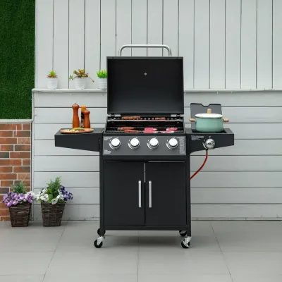 Gasolgrill Bbq 3 Brännare À 3 Kw 132,4 x 55 x 109 cm