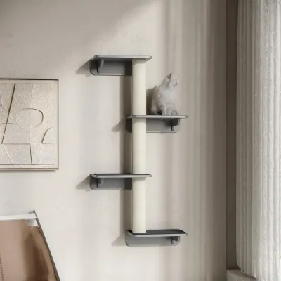 Väggmonterat Klösträd i Trä Platsbesparande 137 cm