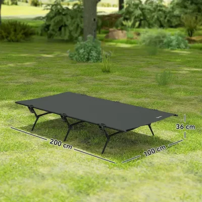 Tältsäng Campingsäng Hopfällbar Säng 200 x 100 x 36 cm