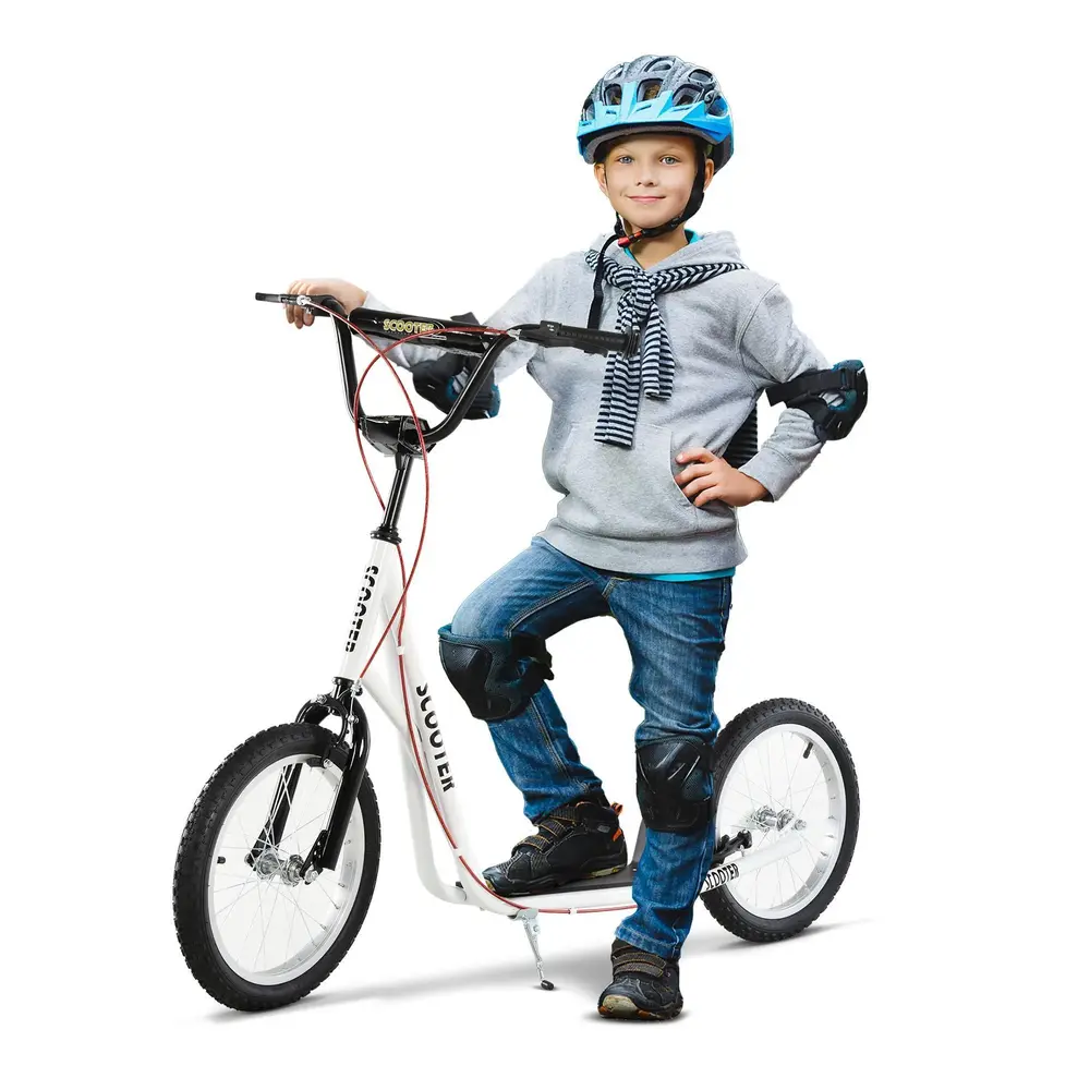 Barnskoter Sparkscooter Stadsskoter Kickboard Pneumatiska