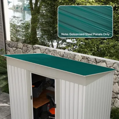 Takplåt 12-pack Trapetsplåt för Takbeklädnad 129 x 45 Cm
