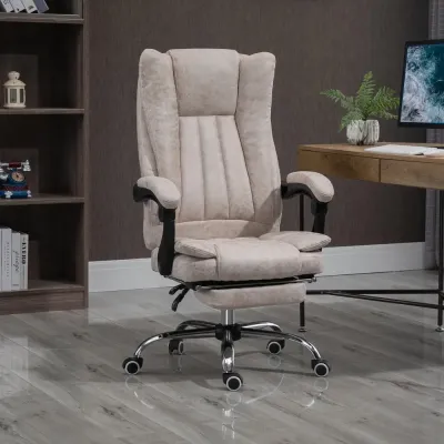Ergonomisk Kontorsstol med Fotstöd 63 x 71 x 110-118 cm