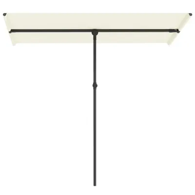 Parasoll Balkongparasoll Vridbart 180° Beige 150 x 205 cm