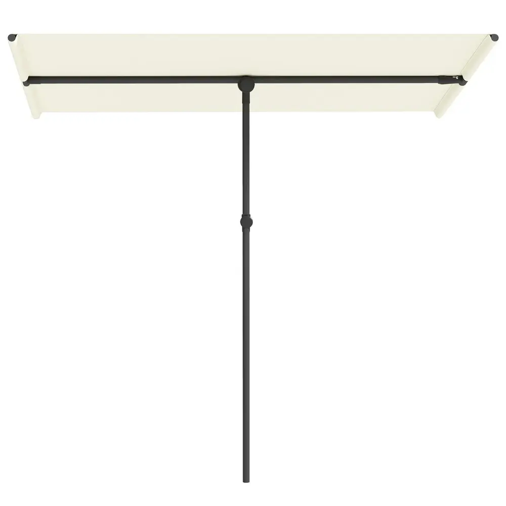 Parasoll Balkongparasoll Vridbart 180° Beige 150 x 205 Cm
