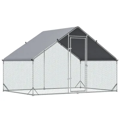 Hönshus Hönsskåp Frigående Bur med Lock 300 x 200 x 200 cm