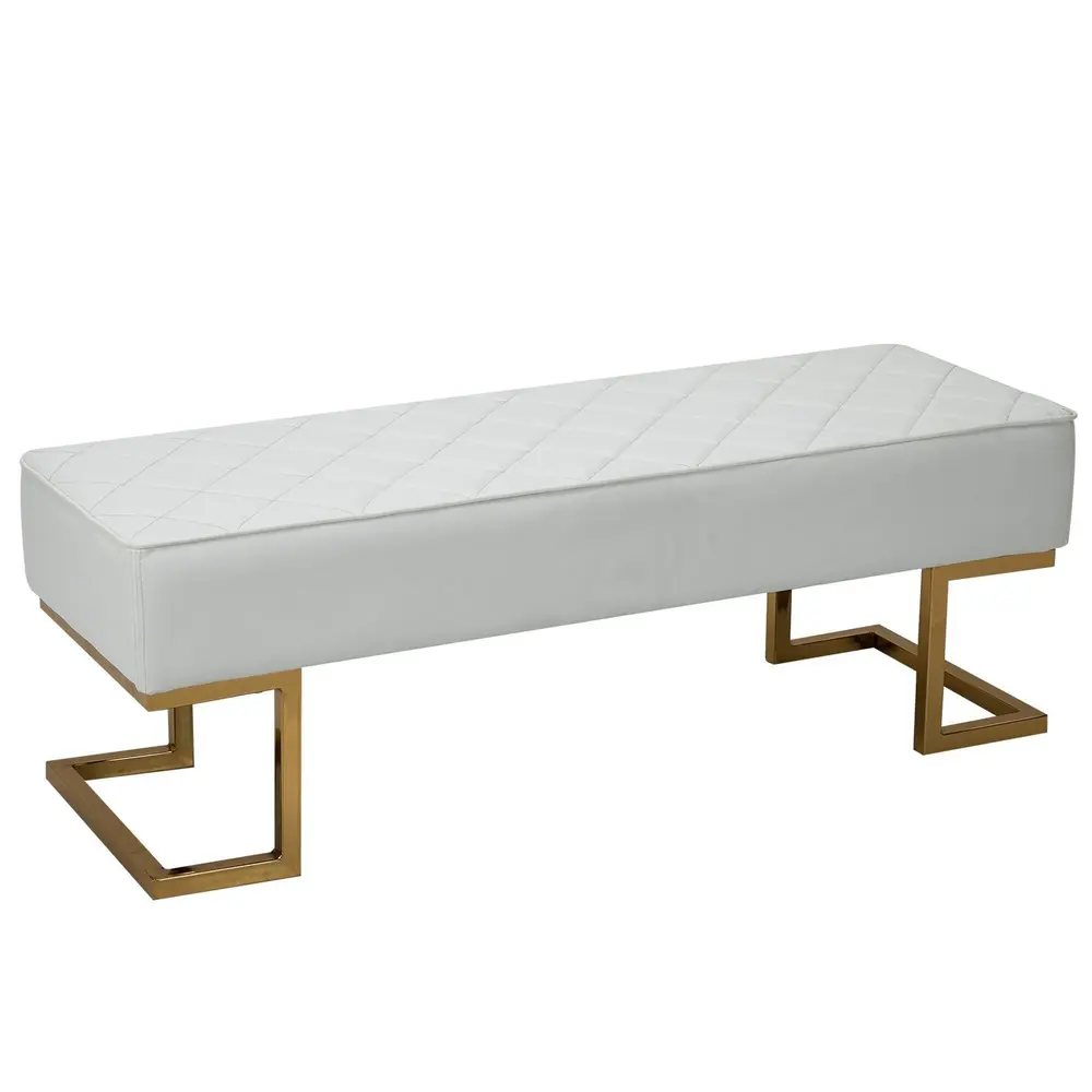 Elegant Sittbänk med Förvaring Stoppad 120 x 43 x 42 Cm