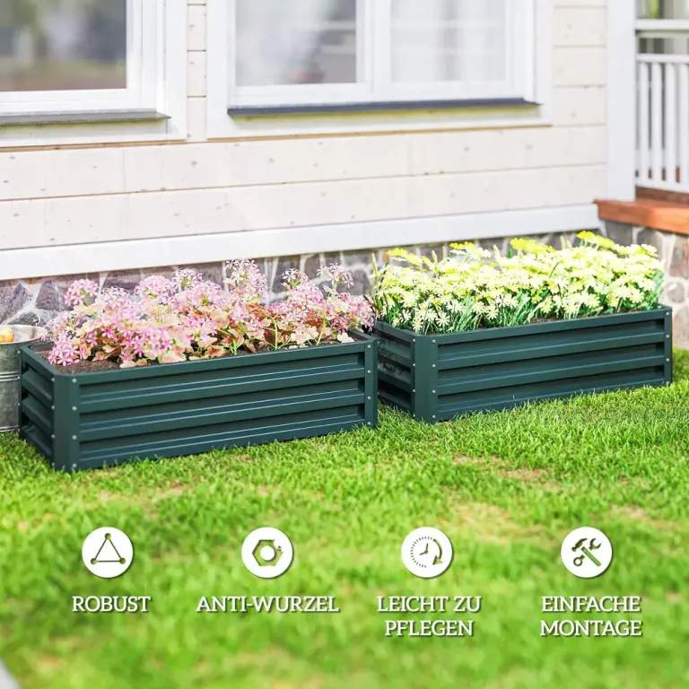 Odlingskrage 2-pack med Öppen Botten 110 x 50 x 30 cm