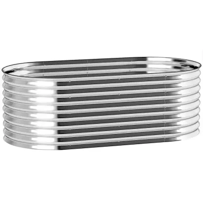 Odlingskrage i Metall med Säkerhetskant och Skyddshandskar Oval Stål