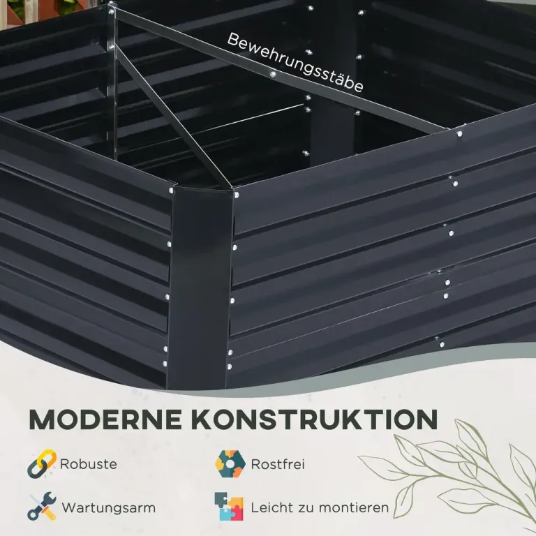 Odlingskrage Odlingslåda med Spaljé 3 Delar