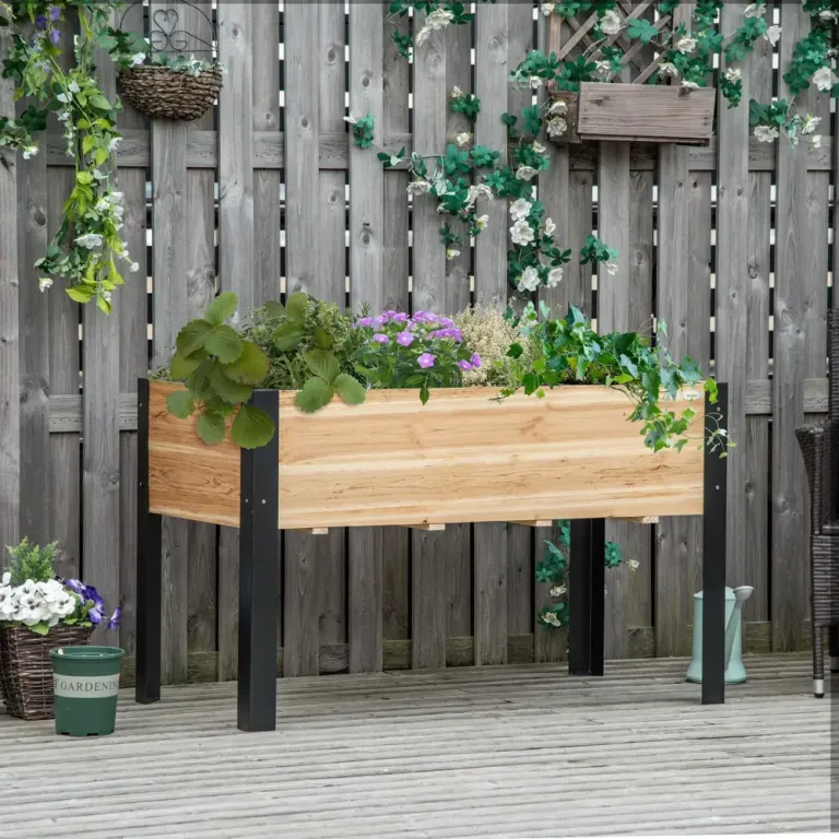 Odlingskrage Stor Odlingslåda i Trä och Stål