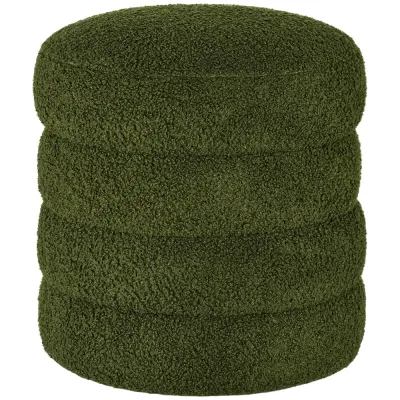 Rund Pall Teddyfleece Upp till 120 kg Grön Ø40 x 45 cm