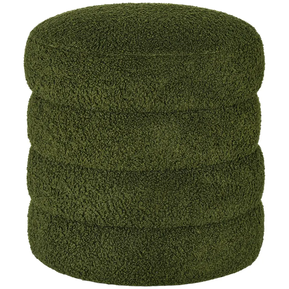 Rund Pall Teddyfleece Upp till 120 Kg Grön Ø40 x 45 Cm