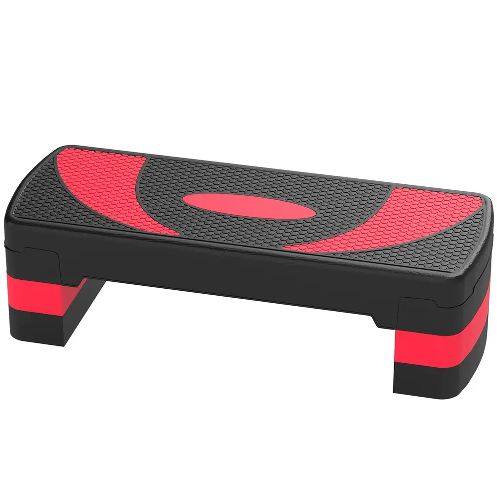 Aerobic Stepper Stegbräda Höjdjusterbar Röd 10-20 Cm