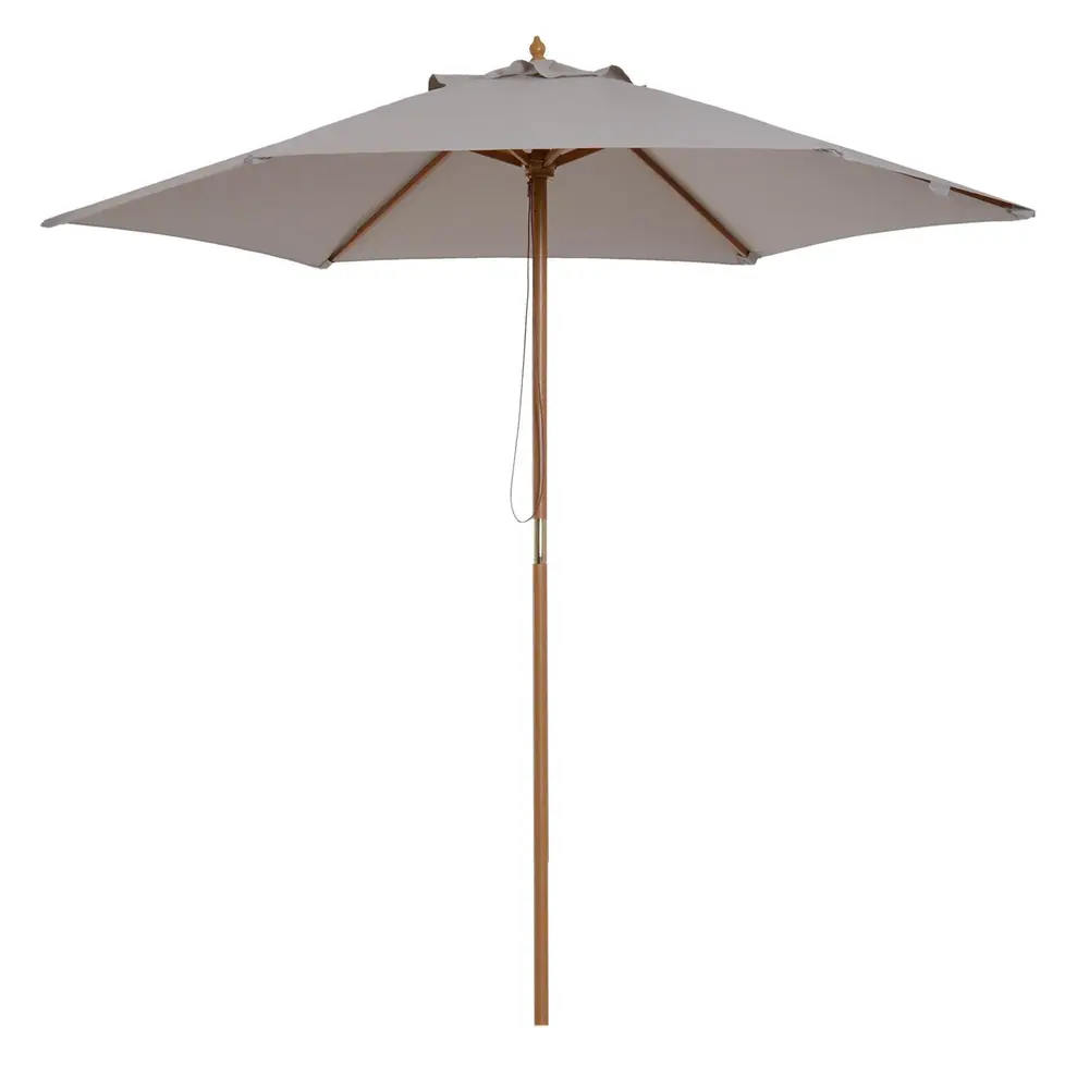 Parasoll Trädgårdsparaply 3-Vånings Bambu 180 5 x 2,3 M