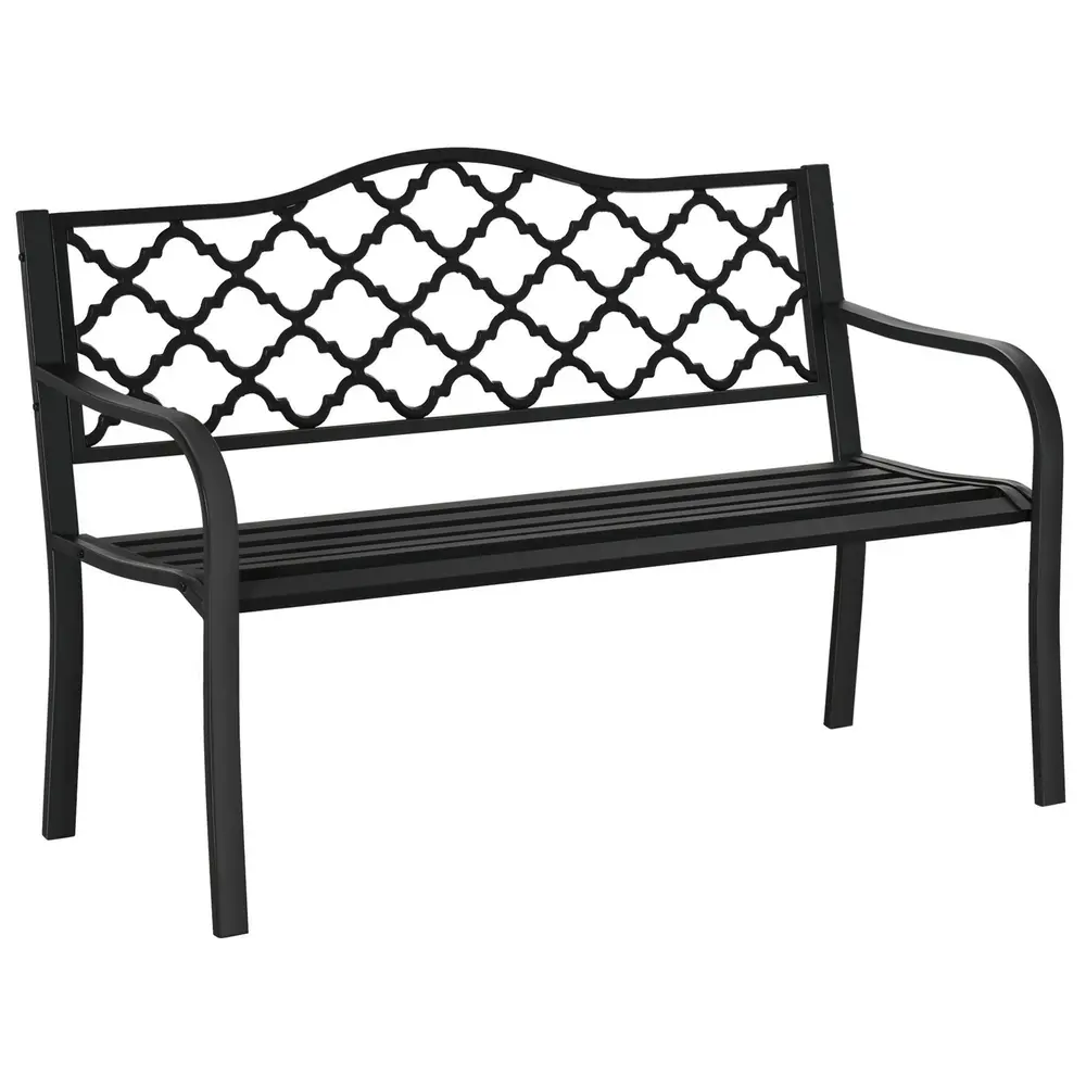Trädgårdsbänk i Gjutjärn Klassisk 128 x 58,5 x 89 Cm