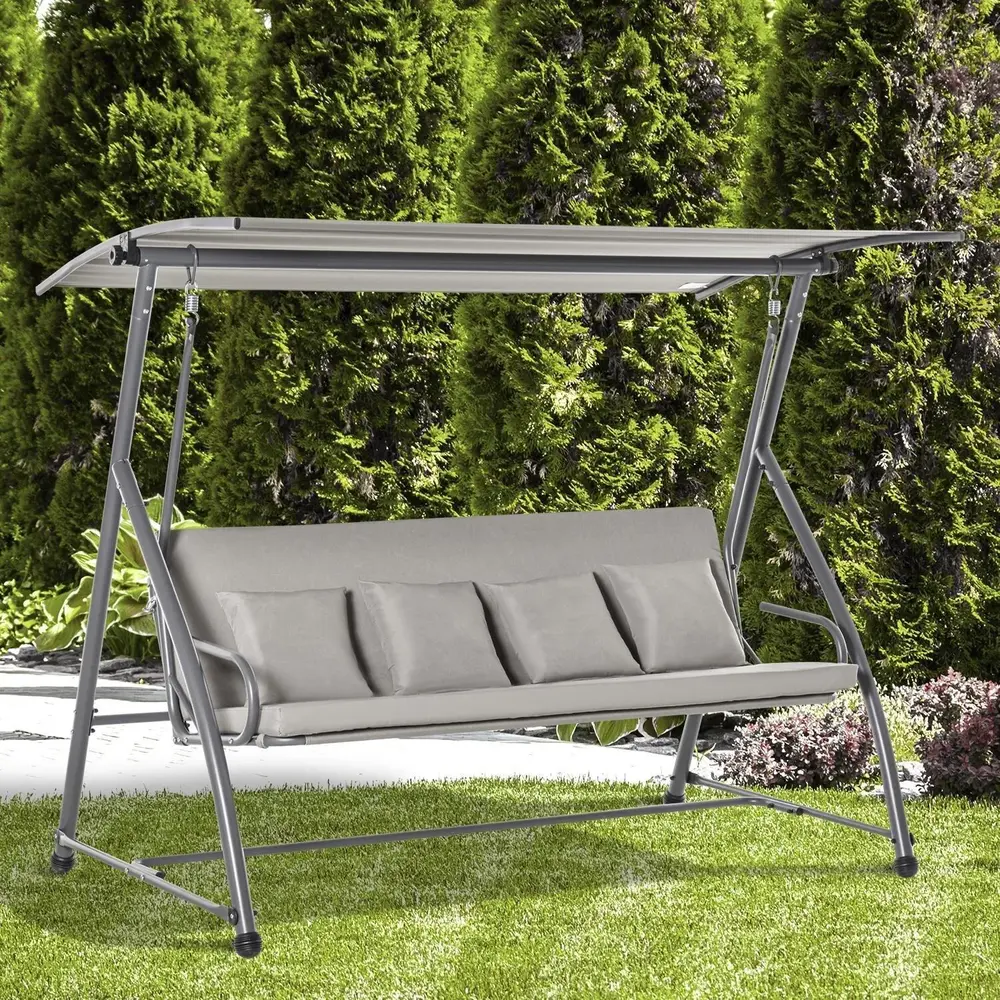 Hammock med Liggfunktion 3-Sitsig 215 x 120 x 165 Cm