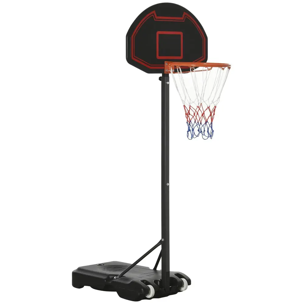 Flyttbar Basketkorg för Barn Höjdjusterbart 195-250 Cm