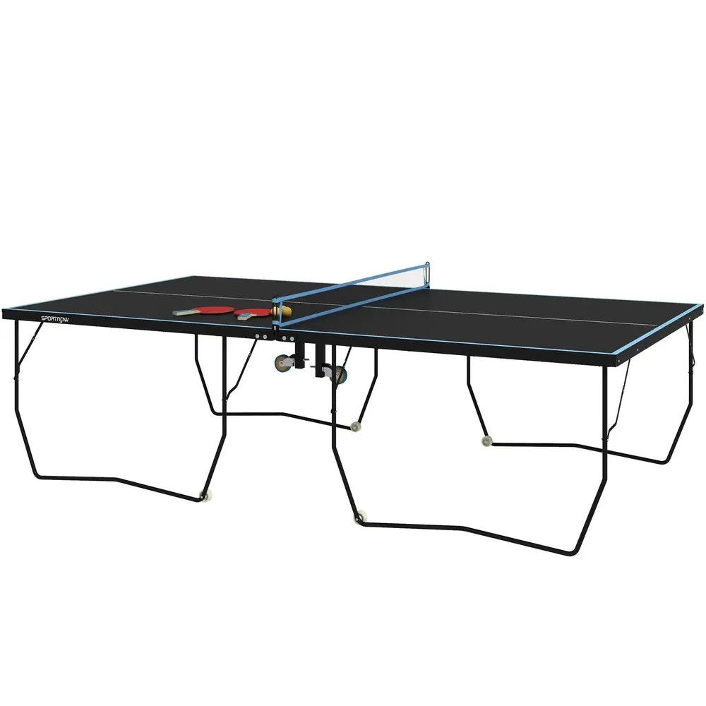Bordtennisbord Pingisbord Svart av Stål 274 x 152,5 x 76 Cm