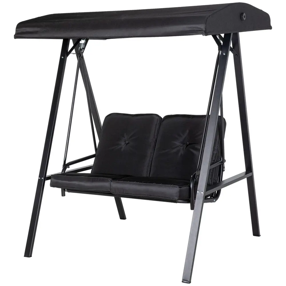 Trädgårdsgunga Hammock Svart 145 x 116 x 172 cm