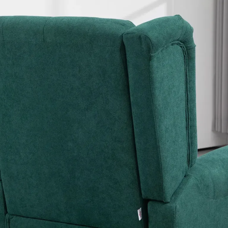 Öronlappsfåtölj med Tjock Vaddering Relax Knappstoppad Retro