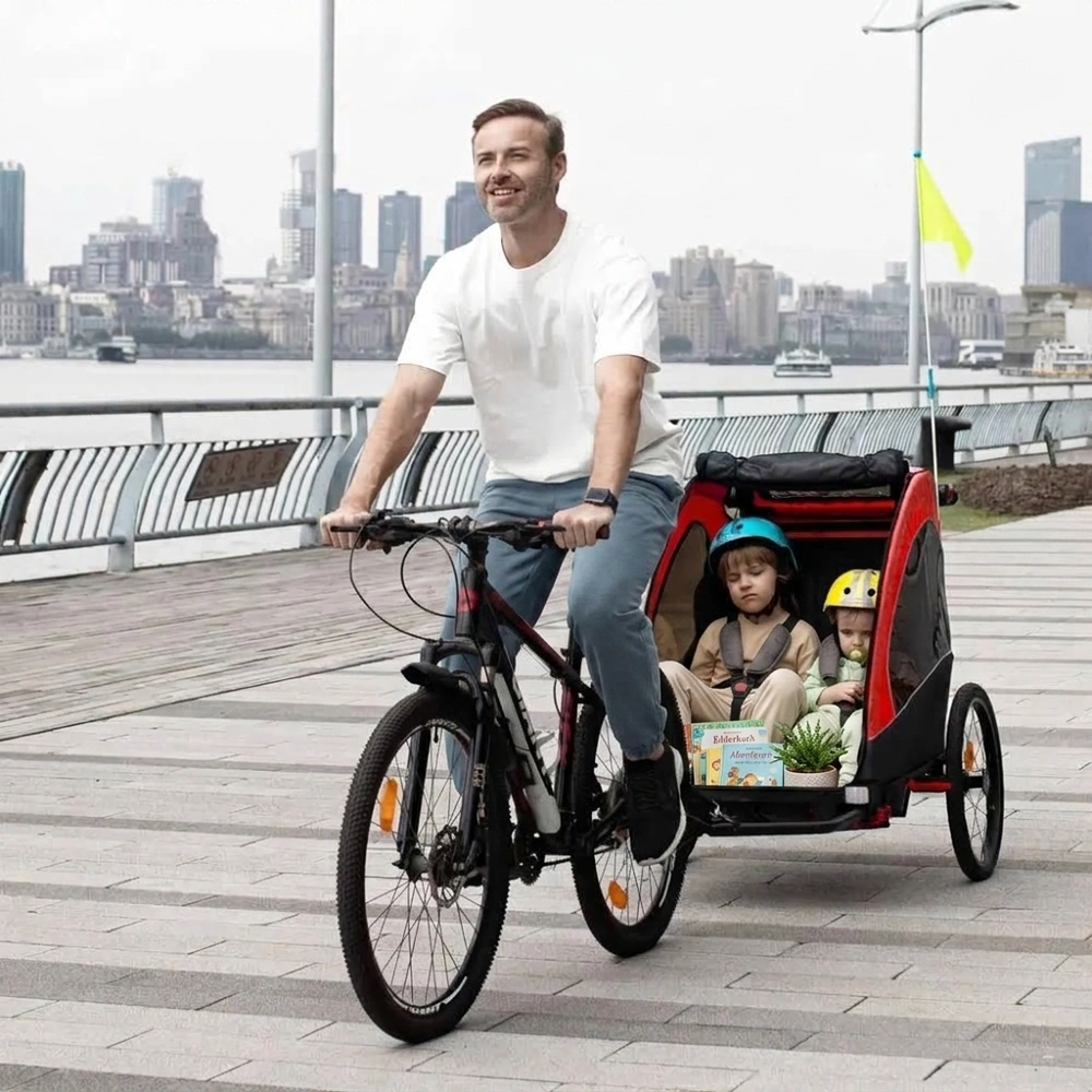 Barnvagn Joggercykelvagn 3 i 1 Aluminium 150 x 85 x 107 Cm