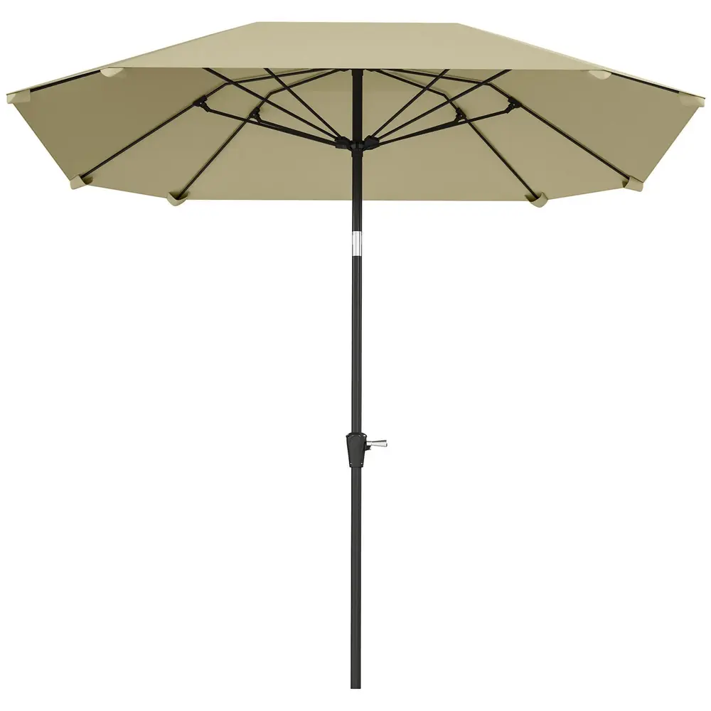 Parasoll Marknadsparaply Åttkantigt Beige 233 Cm