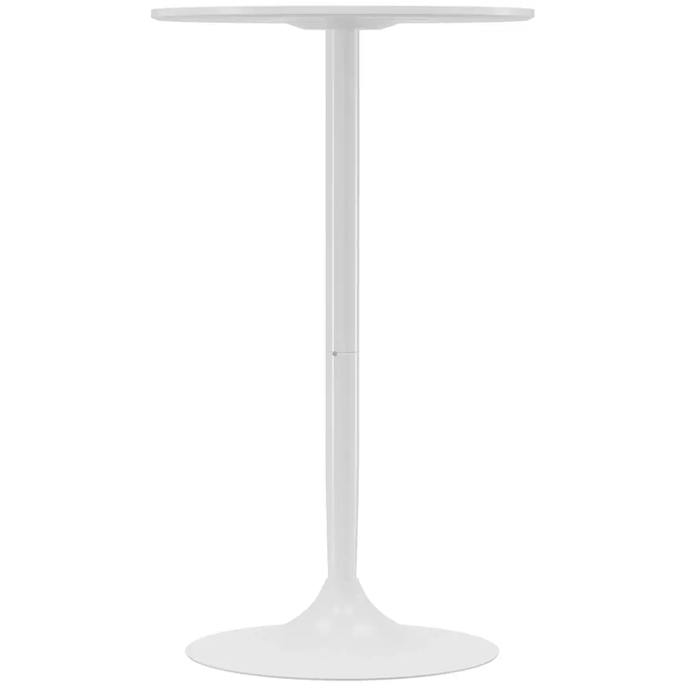 Barbord Ståbord Silver av Härdat Glas 60 x 60 x 102 Cm