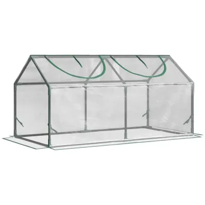 Litet Växthus med Fönster Kompakt Drivhus 120 x 60 x 60 cm